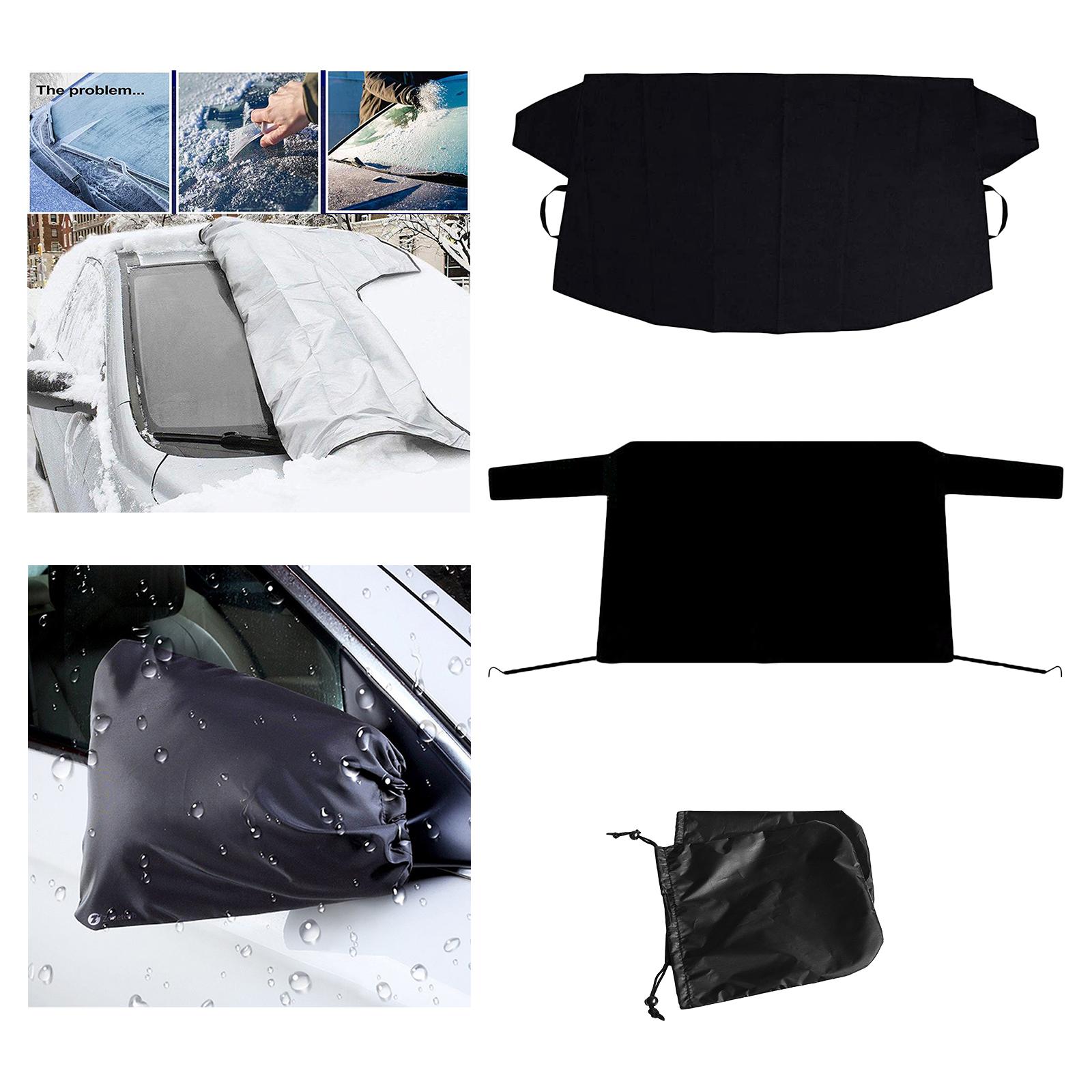 Windshield Snow Cover Ice Removal Visor Protector  Winter Summer Auto Sun Shade for Cars Trucks  SUVs