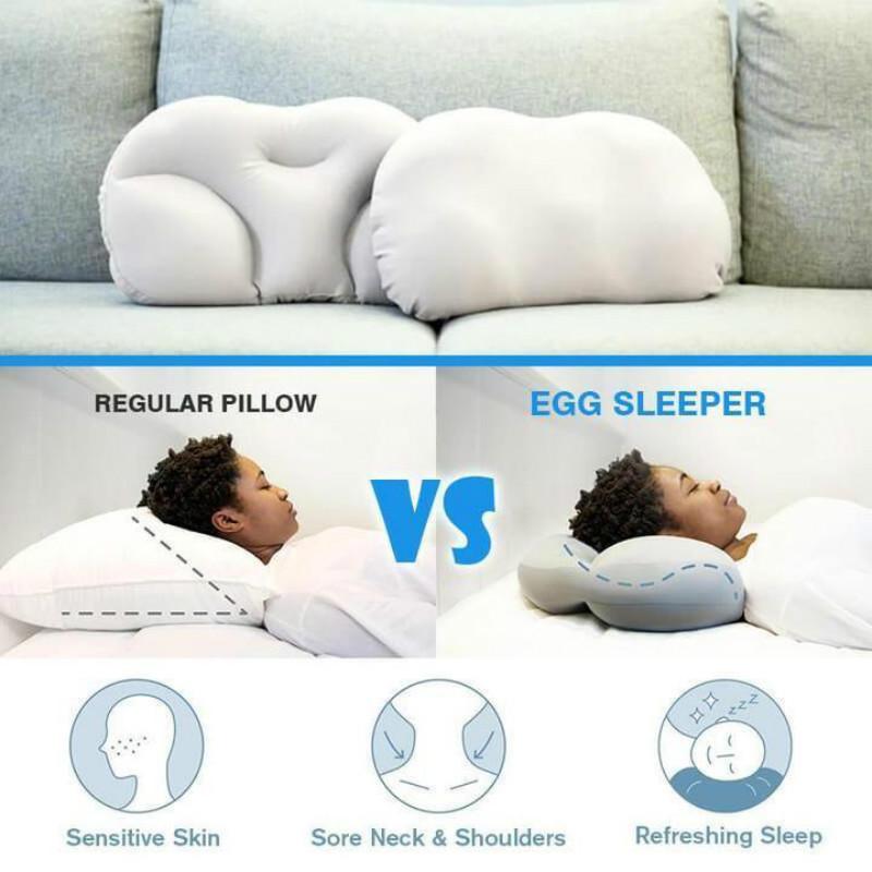 Toàn Gối Ngủ 3D Cổ Micro Airball Gối Giấc Ngủ Sâu Nghiện Đầu Còn Lại Gối Cổ Tặng Có Thể Giặt Gối ốp Lưng Có