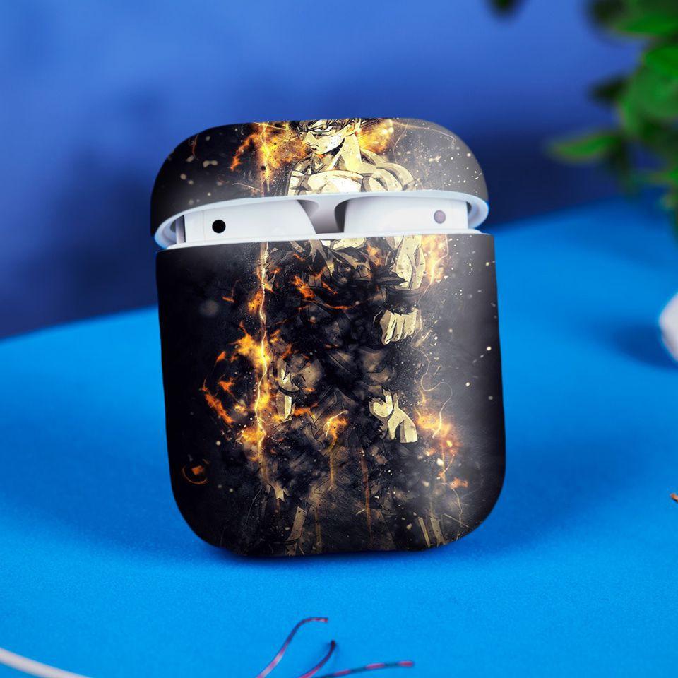 Miếng dán skin cho AirPods in hình Dragon Ball - Goku Super Saiyan 3 - 7vnr79