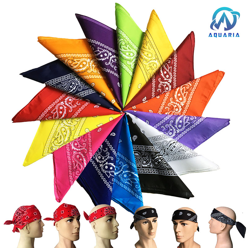 Khăn BANDANA, Khăn Turban Hiphop Nam Nữ Màu Sắc Trẻ Trung Năng Động (Giao Mẫu Ngẫu Nhiên)