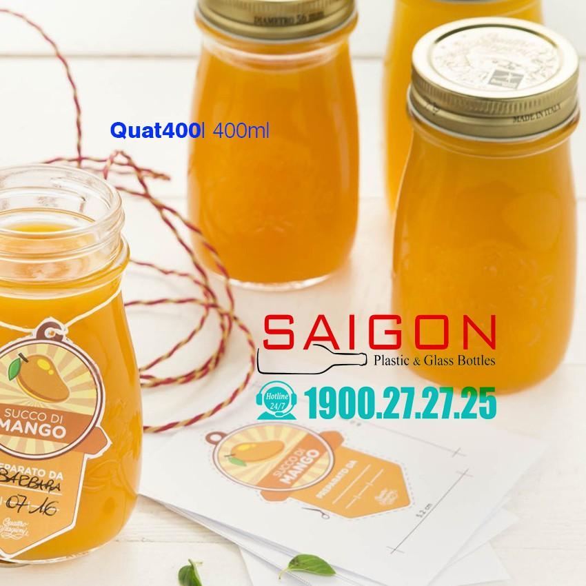 Chai thủy tinh Italia Quattro Stagioni 200ml - 400ml - 1000ml