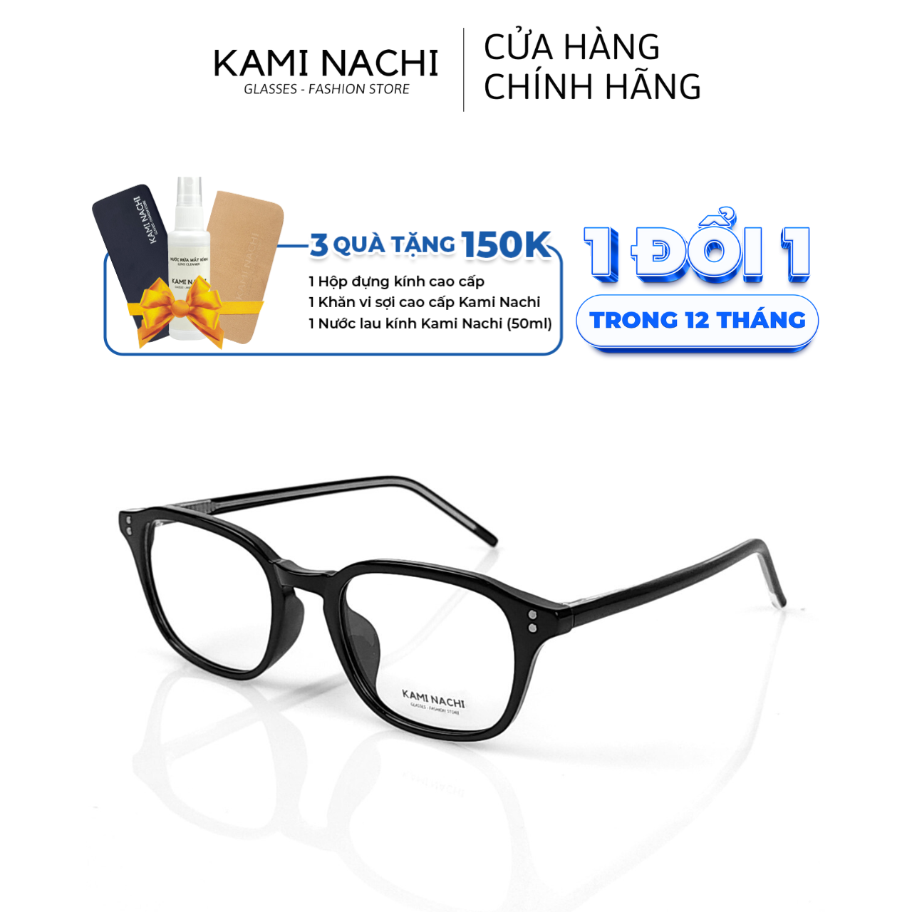Gọng kính Xuân Hè mới KAMI NACHI Tr1959, chất liệu nhựa Acetat
