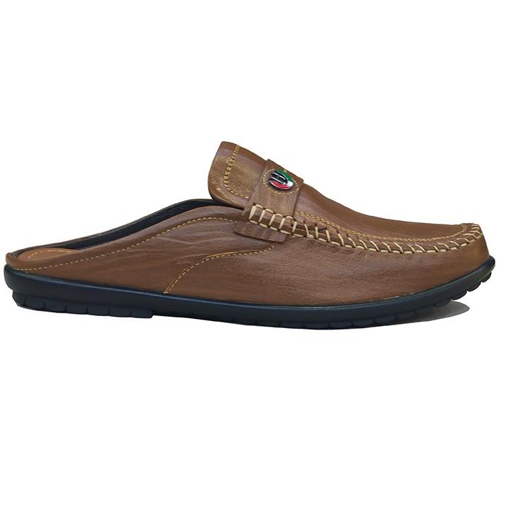 Dép Bít Mũi Nam Da Bò Thật TiTi ĐÔ Cao Cấp GSB2080d