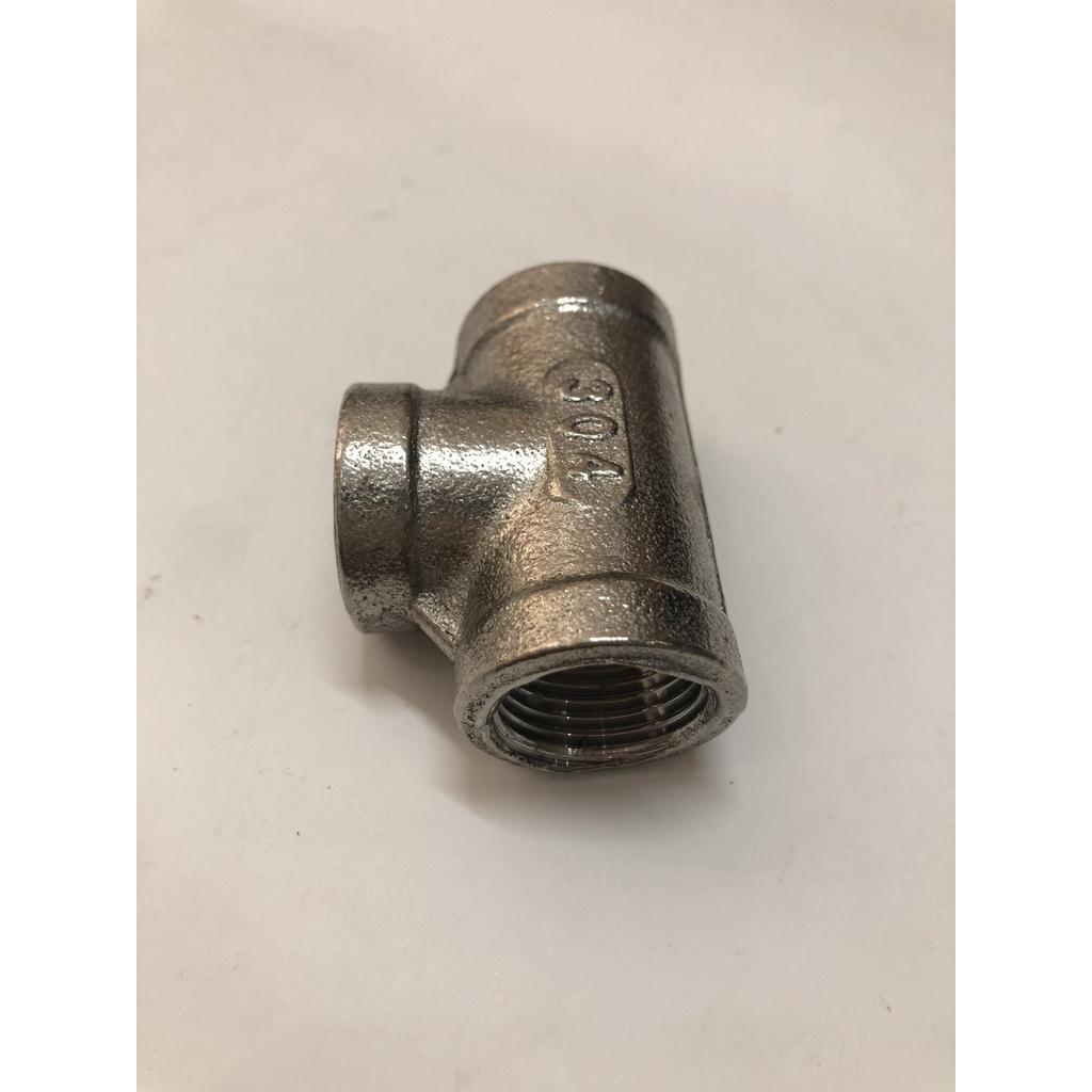 Tê 3 Đầu Ren Trong 21mm Inox 304