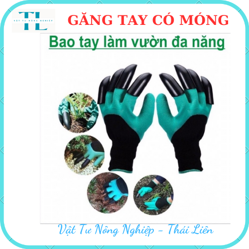 Găng tay làm vườn có móng vuốt chuyên dụng - Độ bền cao, chống thấm nước, dễdàng đào xới đất, Co giãn đàn hồi rất êm ái