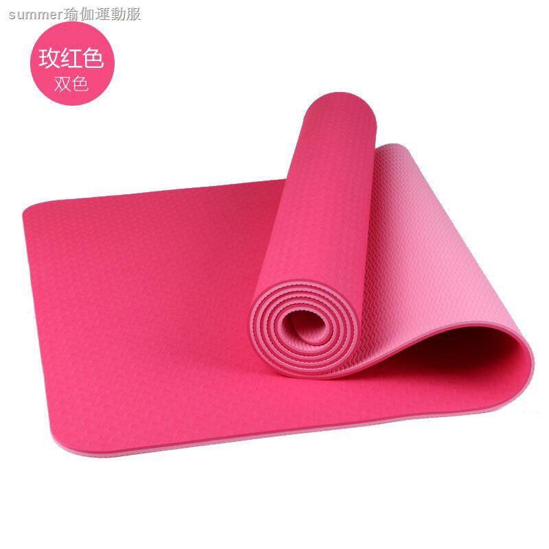 Thảm Tập Yoga TPE 2 Lớp 6mm Siêu Bền, Thảm Yoga Hàng Cao Cấp Chuyên Dùng Cho Phòng Tập Y11