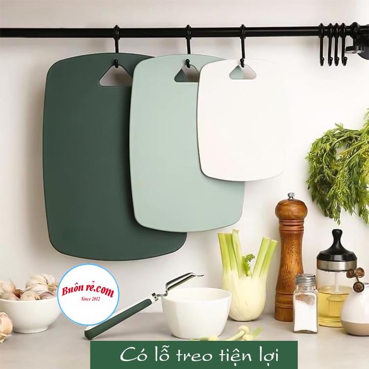 Set 3 thớt nhựa kháng khuẩn, an toàn – Combo 3 thớt nhựa nhiều màu chống nấm mốc - 01525
