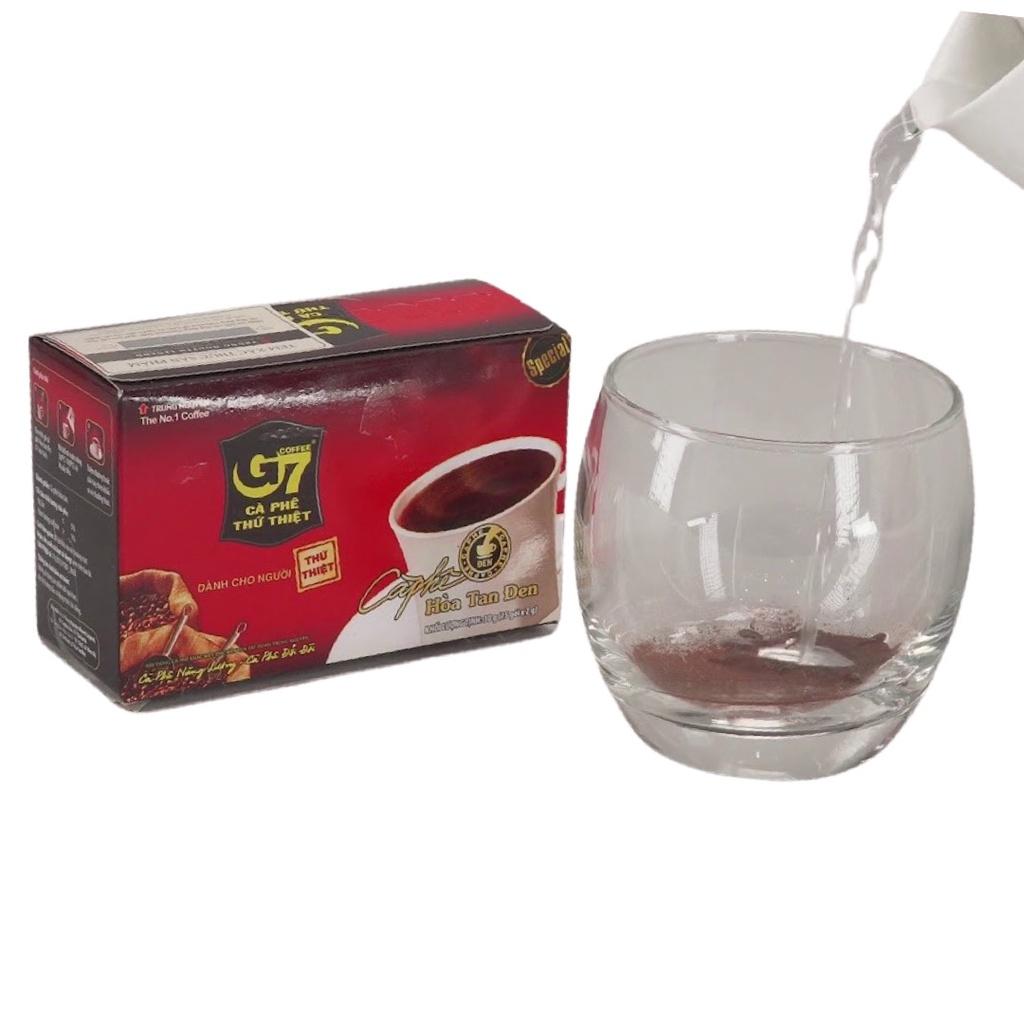Cà phê G7 hòa tan đen Trung Nguyên - Hộp 15 gói x 2gam
