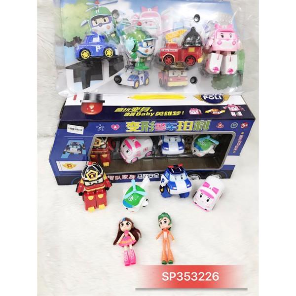 Hộp ráp robo poli Car 2 bé 4c lắp ráp 4c xe trớn , 83168-21 - SP353226