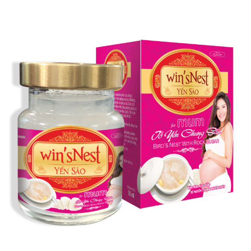 Yến sào win'sNest tổ yến chưng sẵn Mum (lọ /70ml) dành cho mẹ mang thai và cho con bú