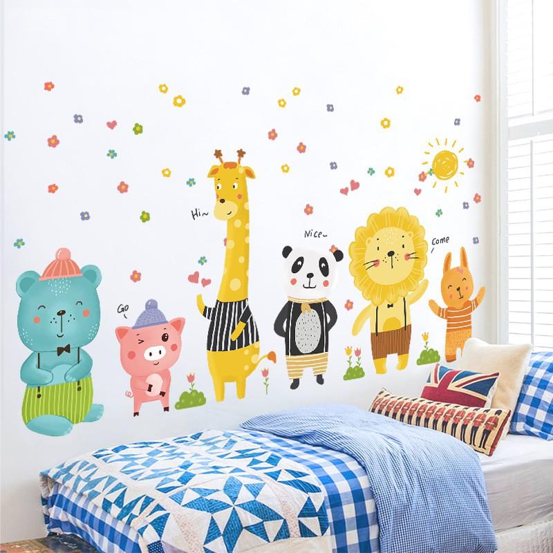 Decal dán tường Các con thú ngộ nghĩnh