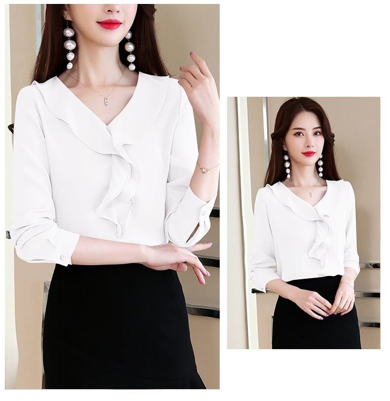 Áo sơ mi công sở cổ bèo NT6372A