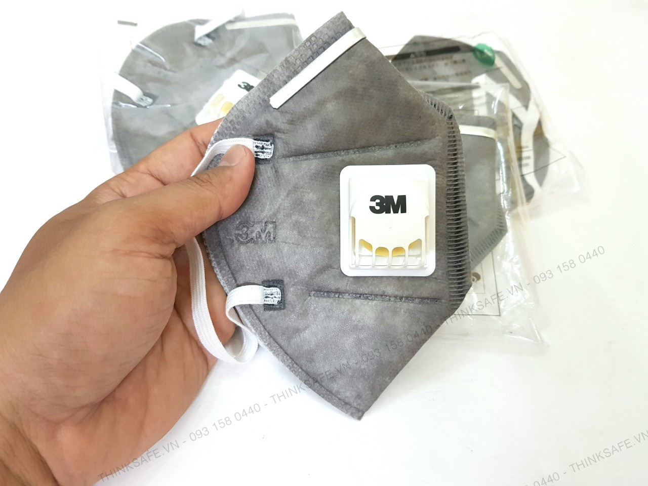 Khẩu trang 3D chống bụi bảo vệ hô hấp 3M 9541V - Khẩu trang 3M 9541V phòng dịch bảo vệ hô hấp
