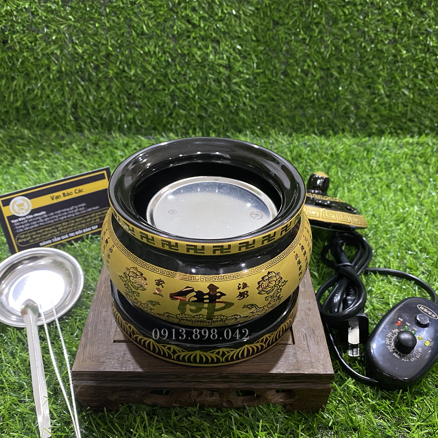 Lư điện xông trầm, xông tinh dầu có chế độ hẹn giờ, mức nhiệt cao tới 300 độ M2 - Lư xông trầm hương bằng điện