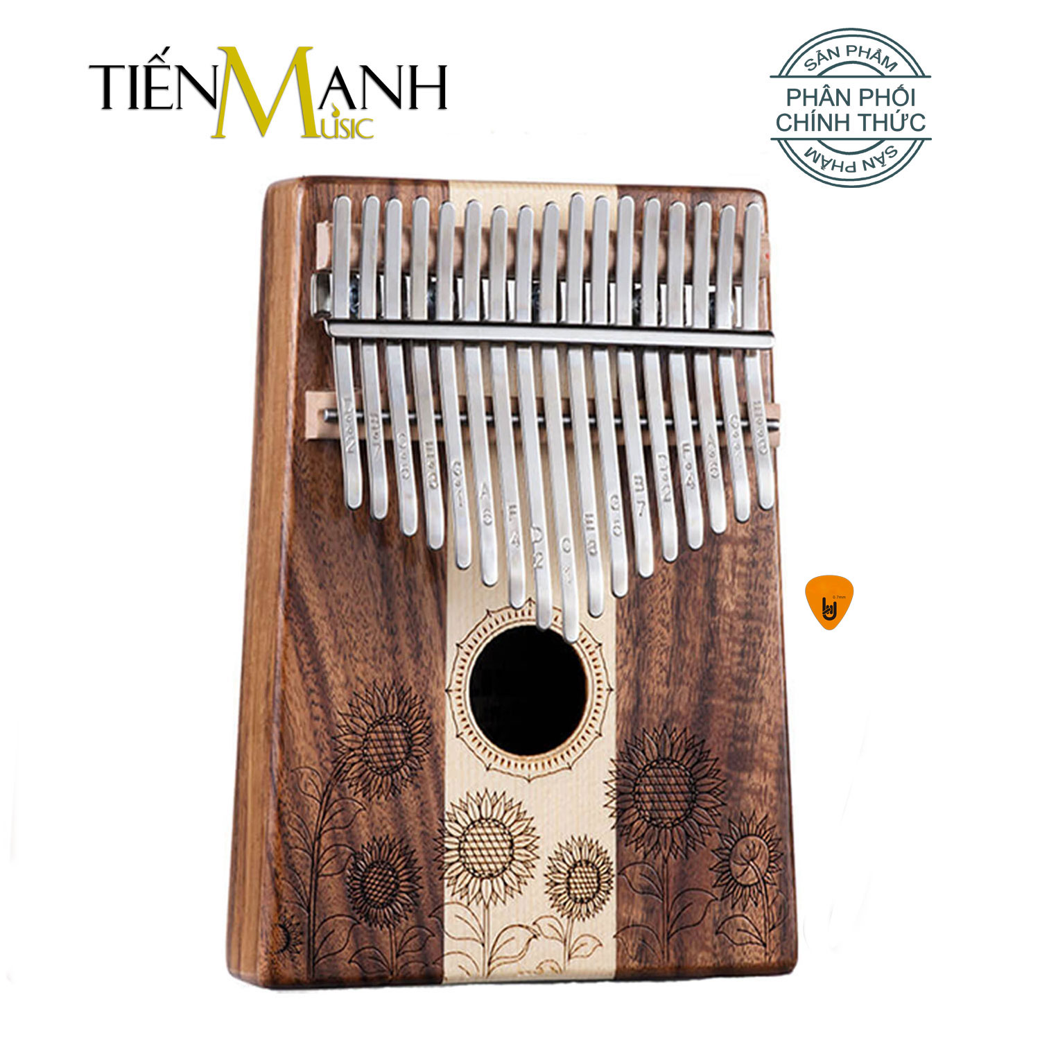 Đàn Kalimba 17 Phím Hluru KT Hàng Chính Hãng - Kèm Móng Gẩy DreamMaker