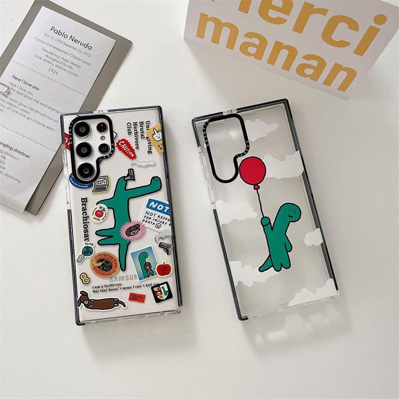 Ốp Lưng Khủng Long Cho Samsung S23 Ultra / S22 Ultra / S23 Plus / S22 Plus Silicon Chống Sốc - BUM STORE GALAXY CASE