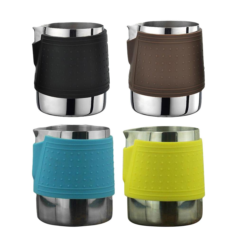 NEW Milk Frothing Jug Espresso Cup for Coffee Latte Art,Stainless Steel 12oz ,Perfect for Espresso Maker, Cappuccino Maker