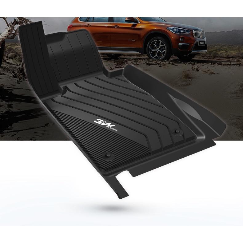 Thảm lót sàn xe ô tô BMW New X6 2019-đến nay nhãn hiệu Macsim 3W - chất liệu nhựa TPE đúc khuôn cao cấp - màu đen