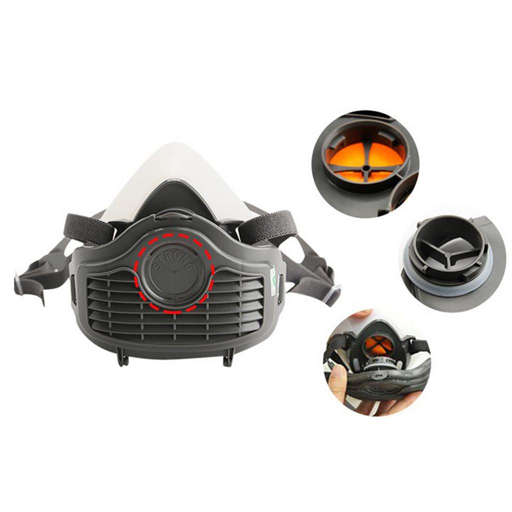 Silica Gel Half Face Dust Mask Breathing Dust-proof Anti-fog Mask