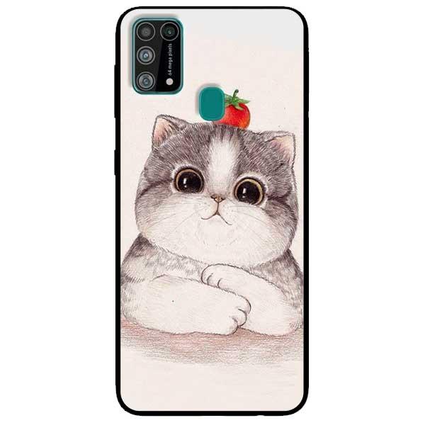 Ốp lưng dành cho Samsung Galaxy M31 mẫu Mèo Và Cà Đỏ