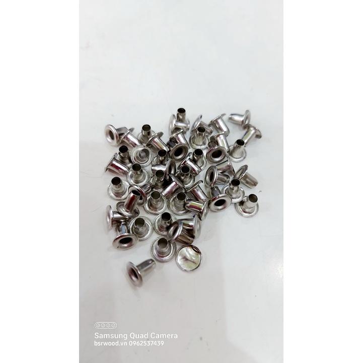 Khoen ore 3mm Chân cao 7ly Khuy mắt cáo đóng bạt, bấm túi giấy Bằng sắt xi Túi 100 cái