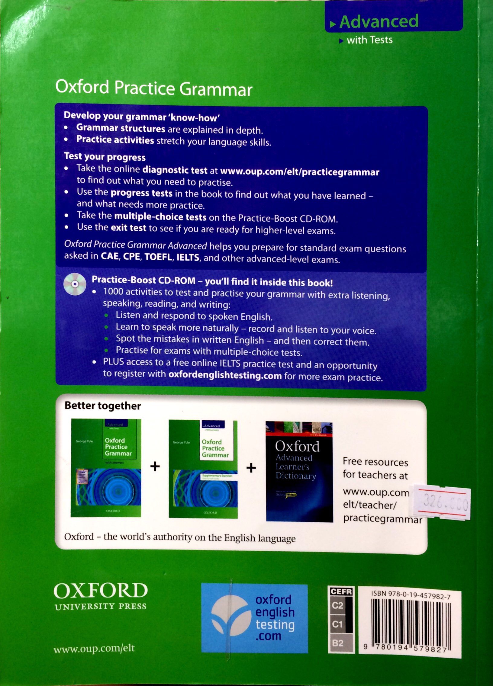 Oxford Practice Grammar Advanced Practice-Boost CD-ROM Pack With Key