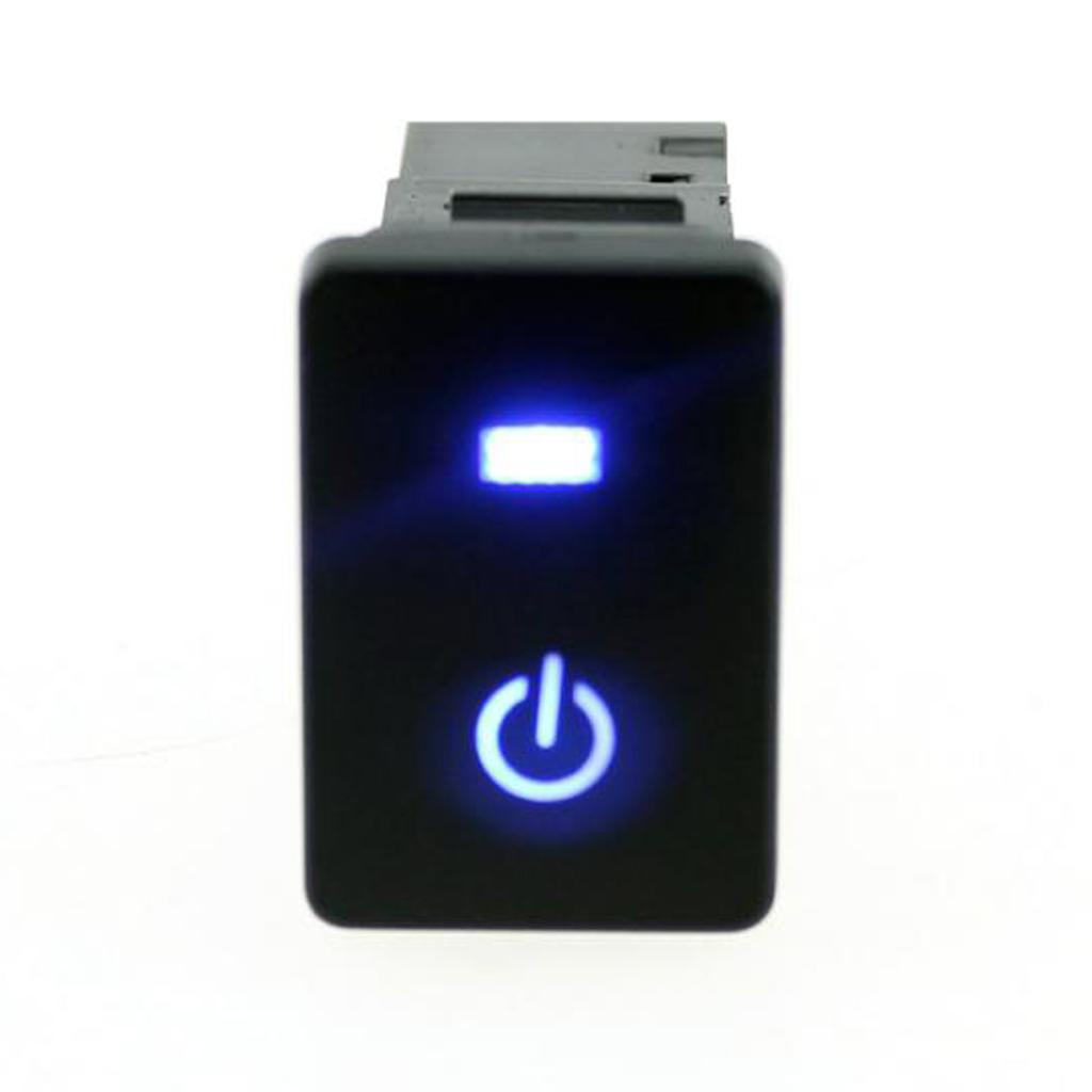 Blue LED Starting Push Button Switch 12V For Toyota Land Cruiser Prado RAV4