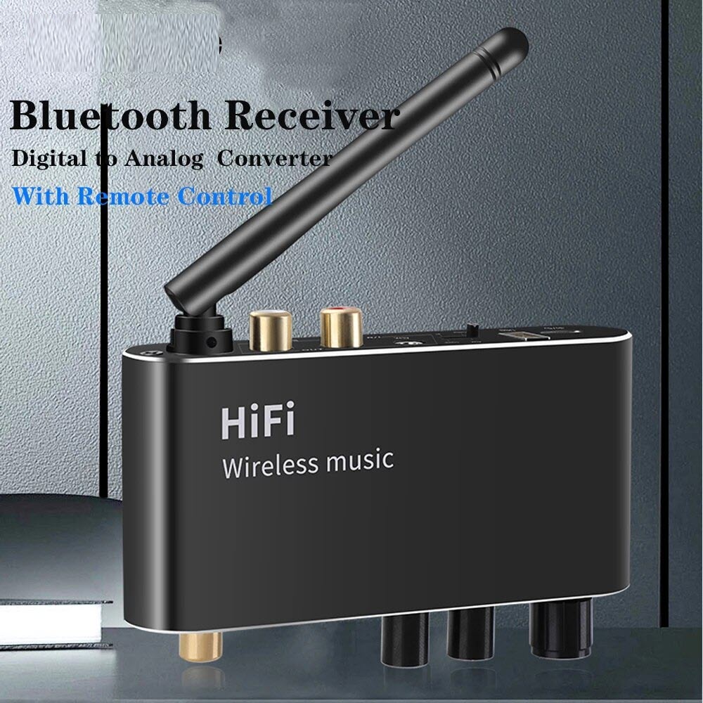 Bộ Chuyển Đổi Âm Thanh Kỹ Thuật Số Sang Analog DAC T01 Hỗ Trợ Bluetooth 5.1 Cổng Kết Nối Optical/AUX/Coaxial/USB