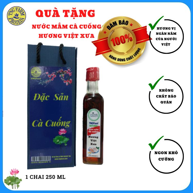 NƯỚC MẮM CÀ CUỐNG THƯỢNG HẠNG THƠM NGON. LOẠI 2 CHAI 250 mL Mã SP : NM2-250