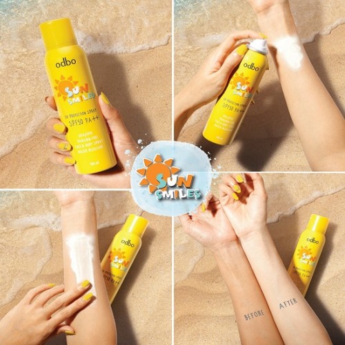 Kem Chống Nắng Toàn Thân Dạng Xịt Od-bo Sun Smile SPF 50PA++ OD1201-chai vàng