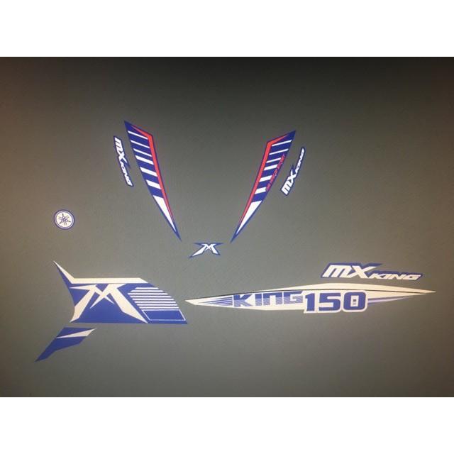 Tem exciter 150 MXking xanh đen crom