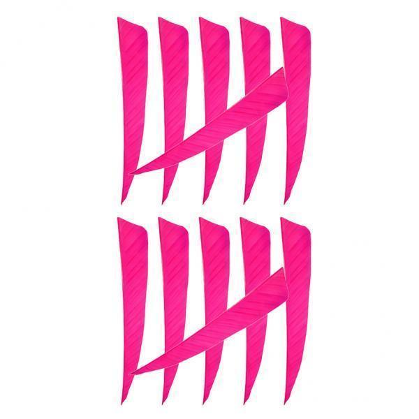 2-6pack 12 Pieces 4 Inch Archery Arrow Feathers Fletchings Vanes Rose Red