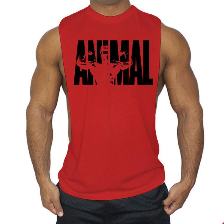 Áo Tập Gym Nam - Tanktop Tập Gym Animal Vải Cotton Co Dãn đa Chiều