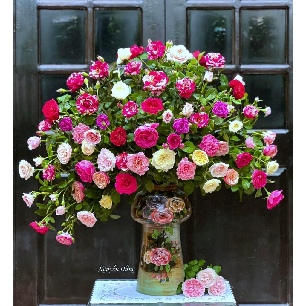 Bình Hoa Lọ Hoa Dáng Búp Bê Size Đại Cao 37cm Men Mộc Gốm Sứ Bát Tràng - Gốm Bích