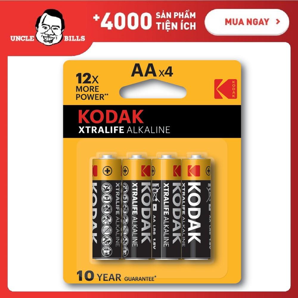 Bộ 4 Pin Kodak Alkaline AA điện thế 1.5V Uncle Bills IB0122