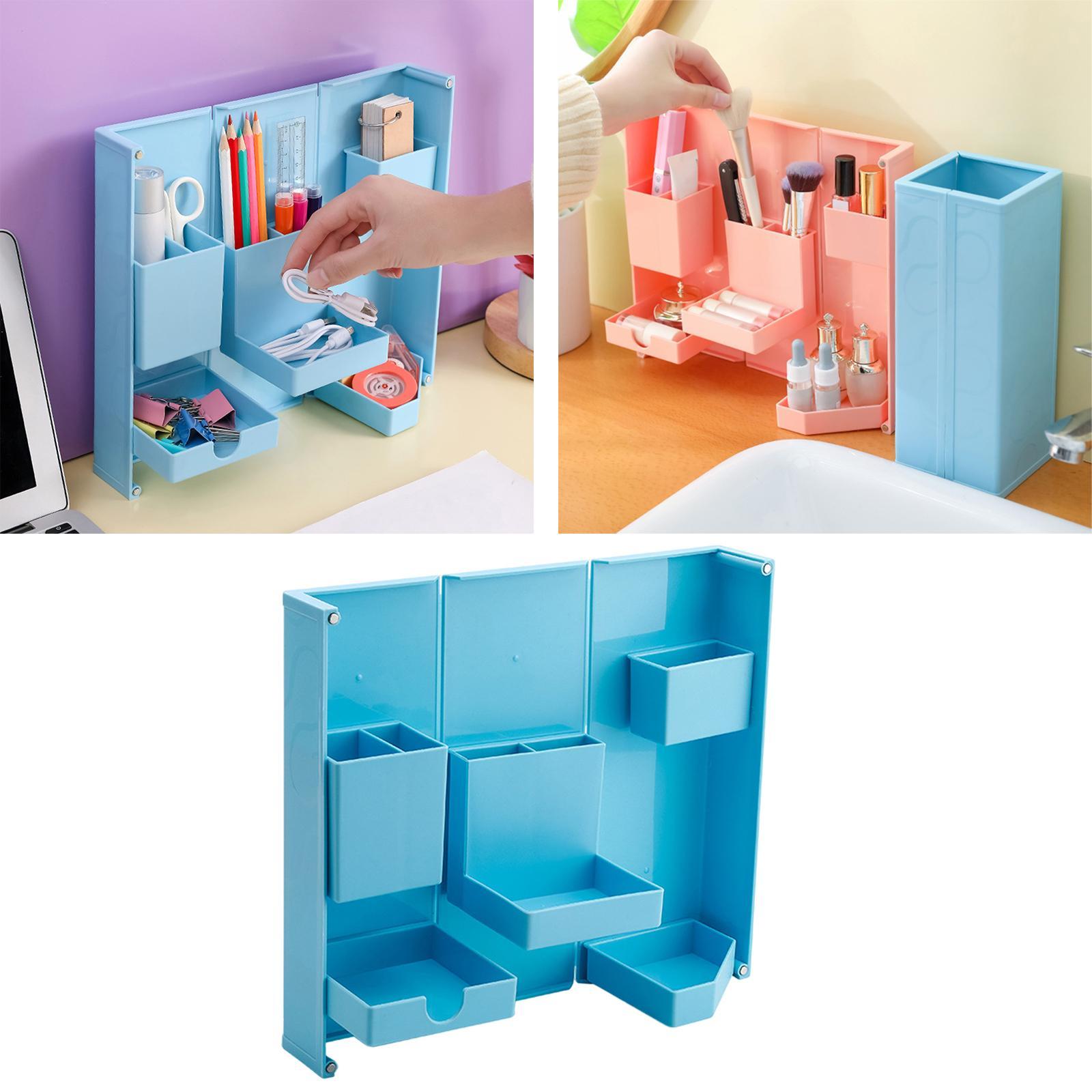 Foldable Pencil Organizer Stationery Container for Office Desktop Home
