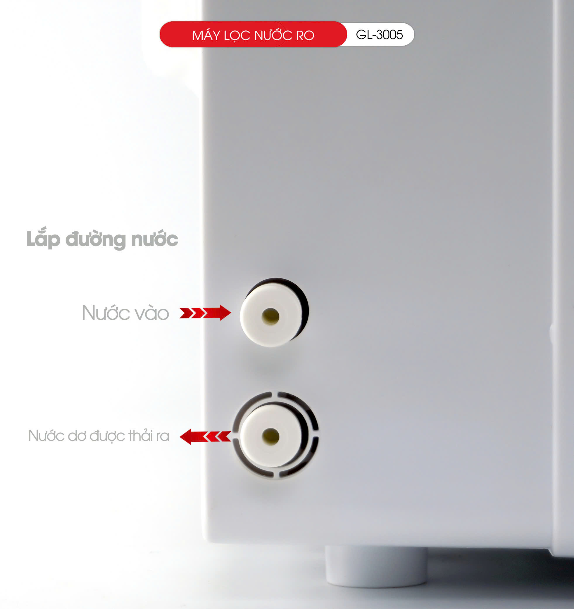 Máy lọc nước treo tường Gali công nghệ lọc RO Gali GL-3005 2 in 1 nước nóng nước mát. Hàng chính hãng bảo hành 12 tháng.