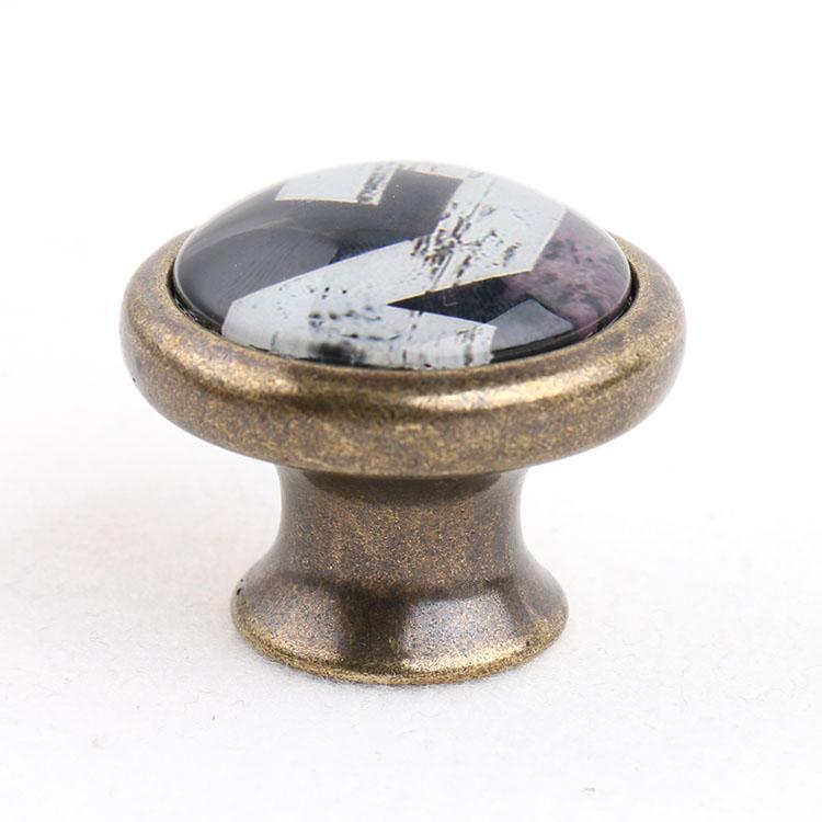 4-5pack Antique Brass Cabinet Drawer Round Pulls Cupboard Bin Knob Handle