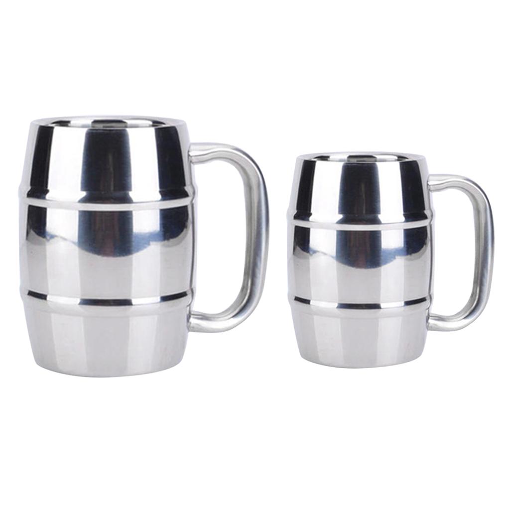 Thép Không Gỉ Cup Cup Double Wall Uống Sữa Cà Phê Trà Mug