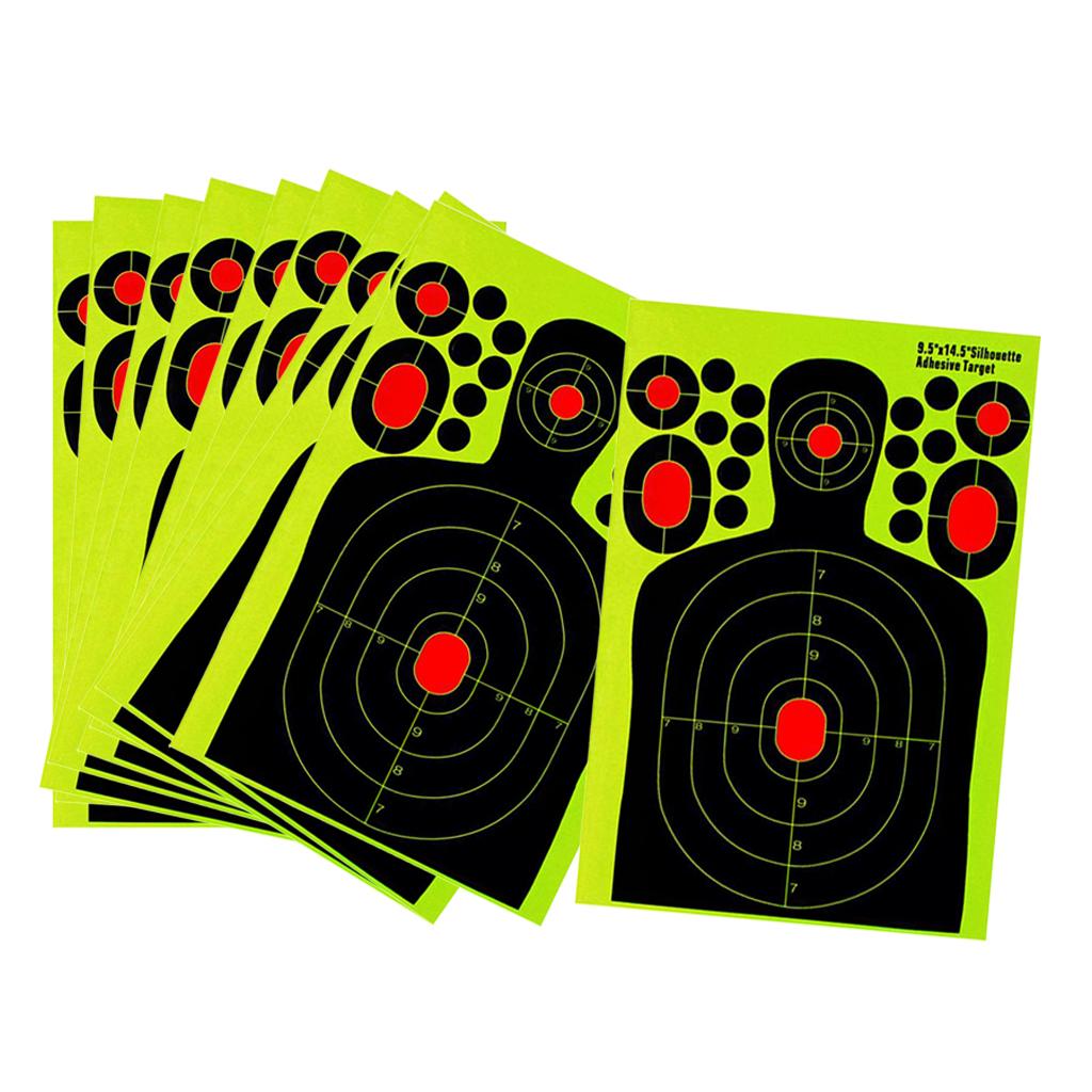 20 Pieces Splatter Reactive Self Adhesive Shooting Targets Gun