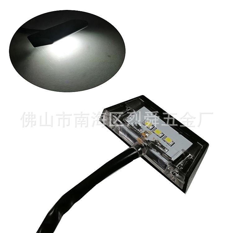 Phong cách mới nhất đèn LED sửa đổi biển số xe máy đèn đuôi nhỏ đèn biển số nhỏ đèn biển số đèn phía sau đèn chiếu sáng làm nổi bật đèn biển số 3LED