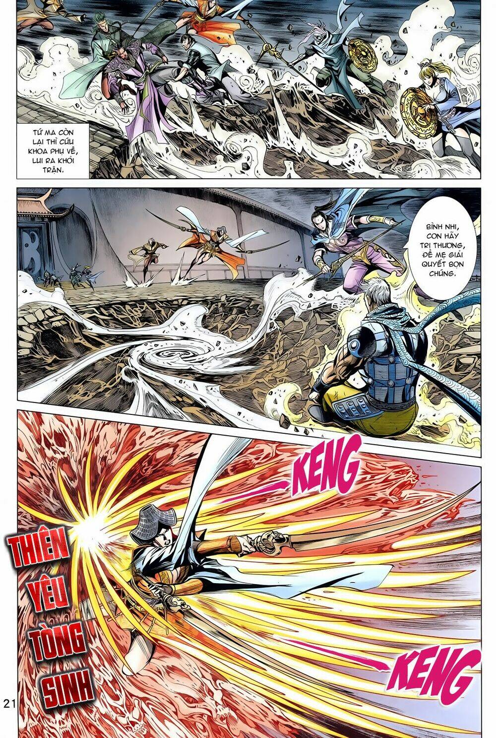 thần binh vấn thiên chapter 20 21