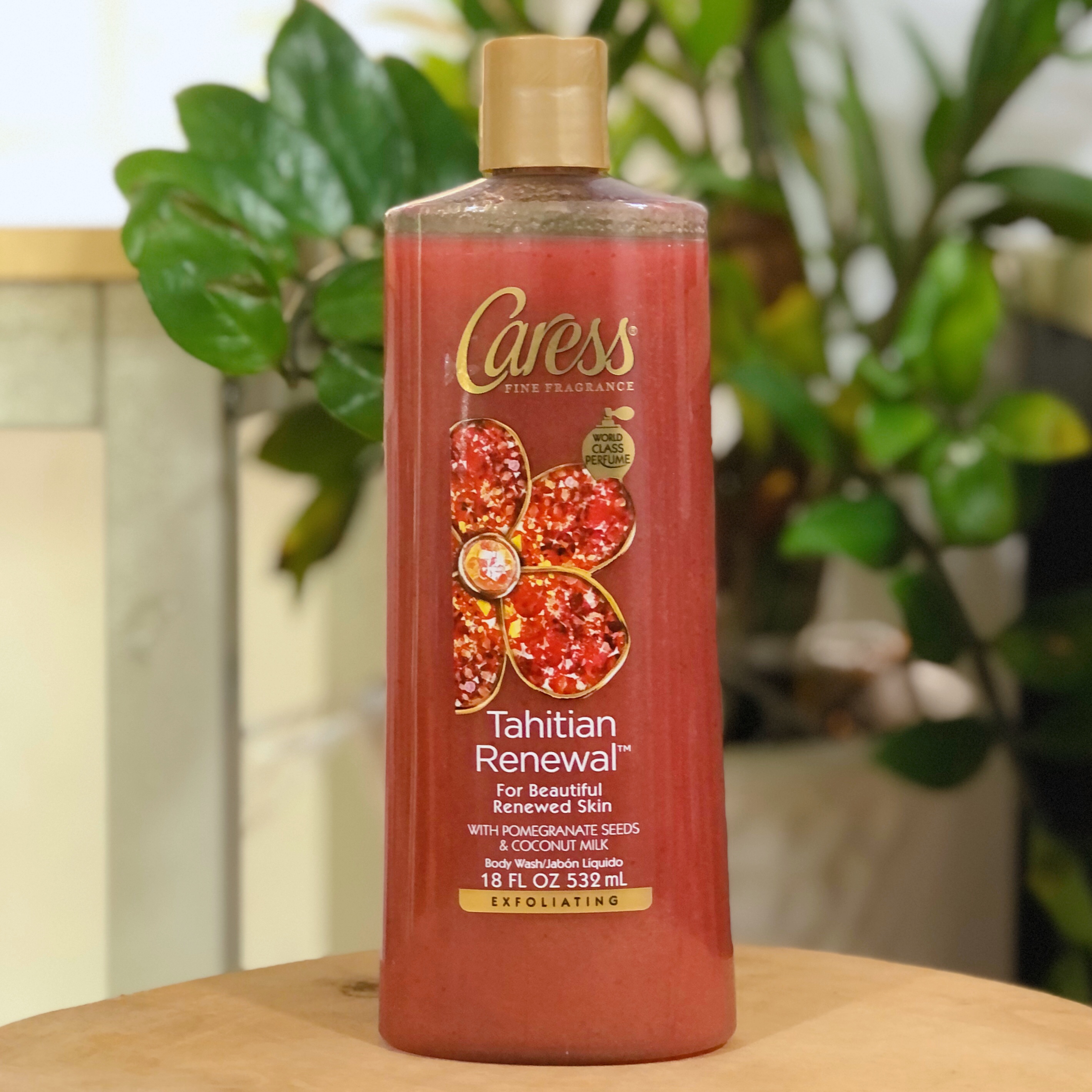 Sữa Tắm Hương Nước Hoa Caress Tahitian Renewal Body Wash 532ml màu đỏ sẫm