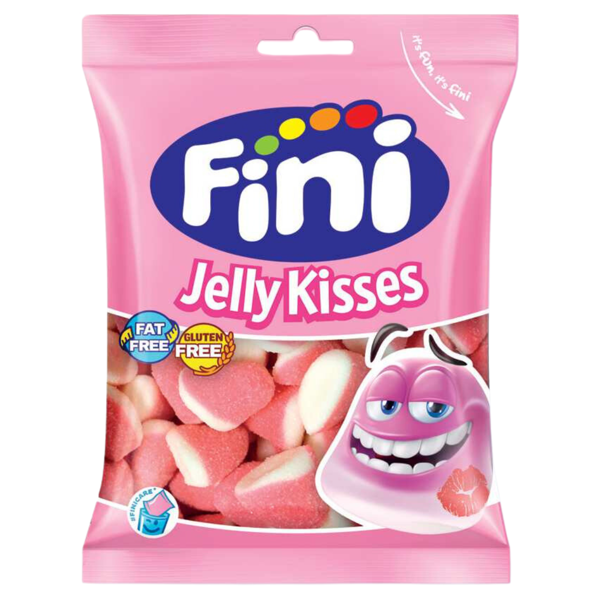 Kẹo dẻo Fini Jelly Kisses 90g Vị Dâu Kem