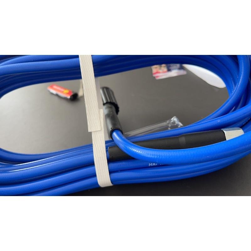 Dây xịt rửa xe HIỆU HTC LOẠI 30M, HTC6511-30W3 từ nhựa PVC-PU áp lực cao 420 bar, ĐK 6.5*11mm, đầu nối ren 1.5x22mm