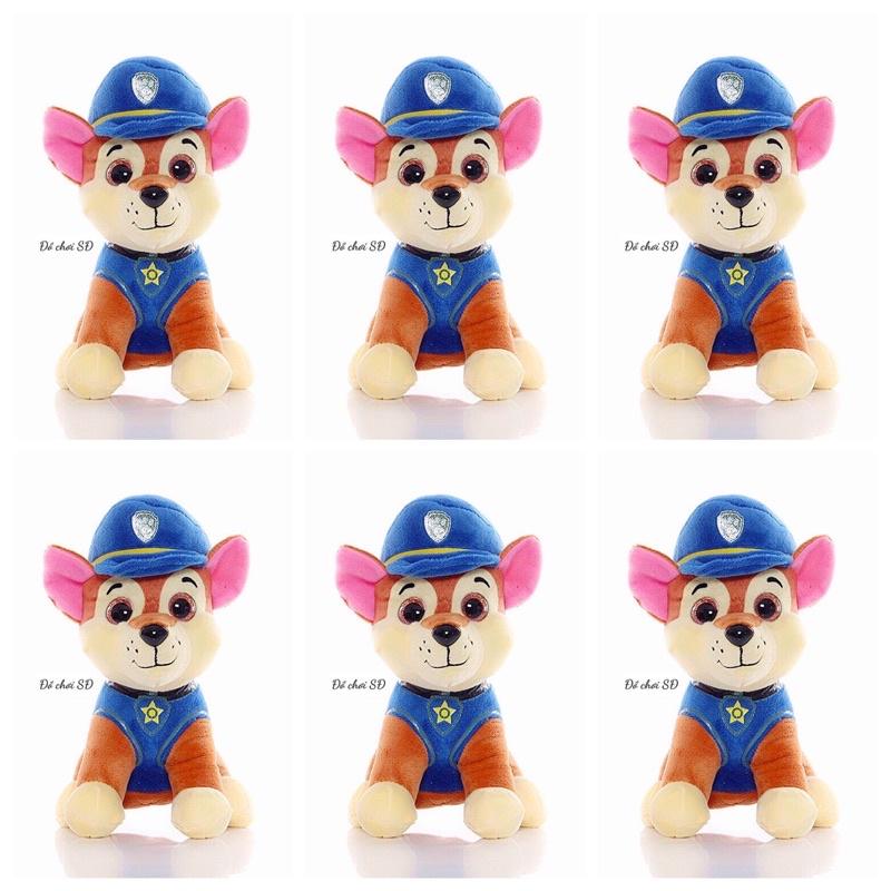 thú bông đội chó cứu hộ 20 cm - xanh dương