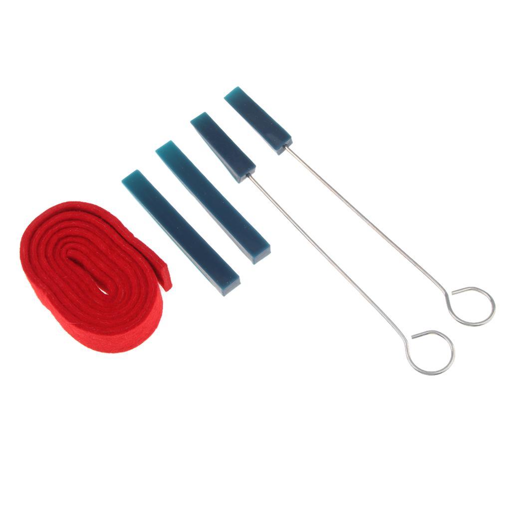 5 Pieces Piano Tuning Maintenance Kit Mute Temperament Strip Tool