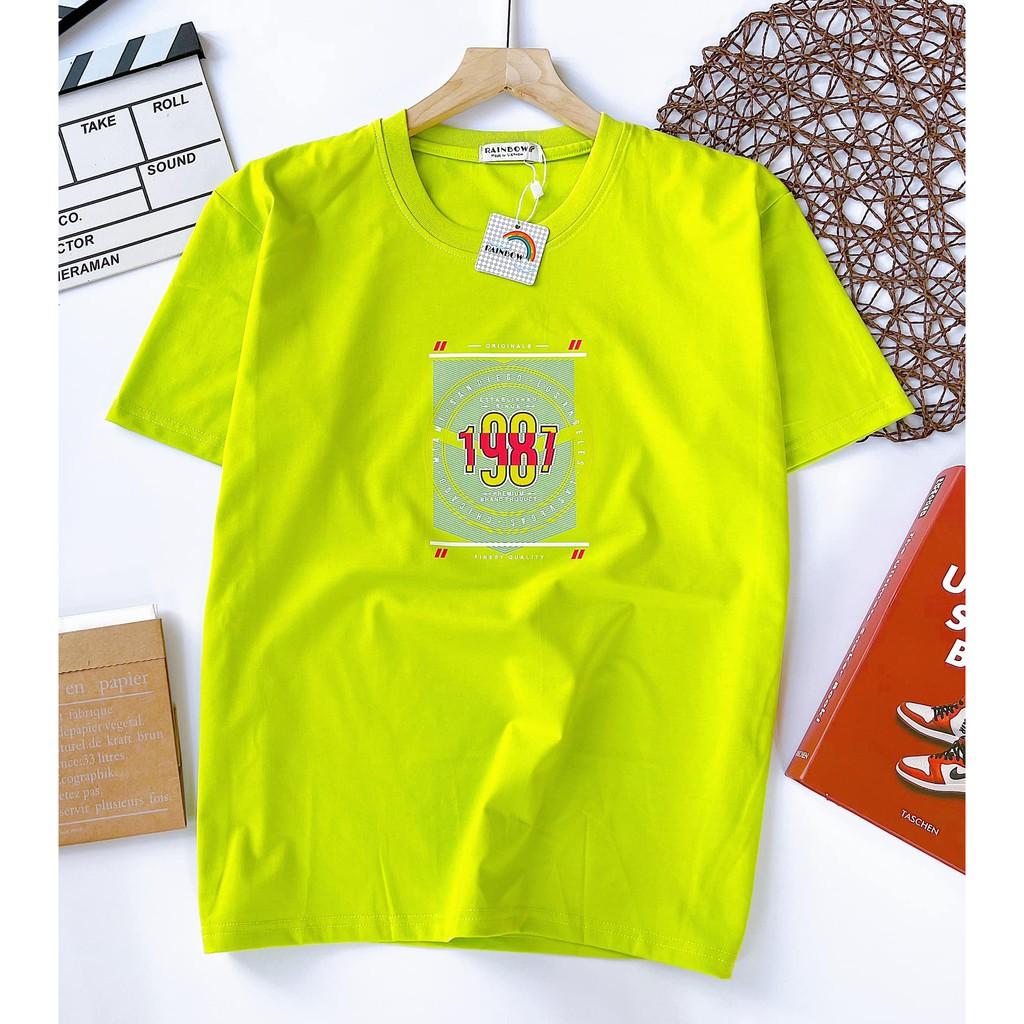 ÁO THUN TAY NGẮN FORM RỘNG - UNISEX NAM NỮ - RAINBOW