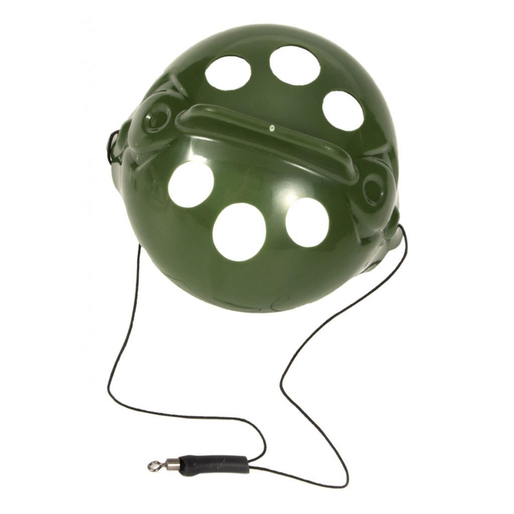 Plastic Carp Fishing Feeder Bait Cage Fishing Lure Holder Basket Trap Green