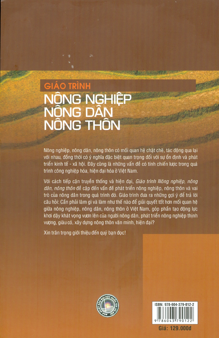 Giáo Trình Nông Nghiệp - Nông Dân - Nông Thôn